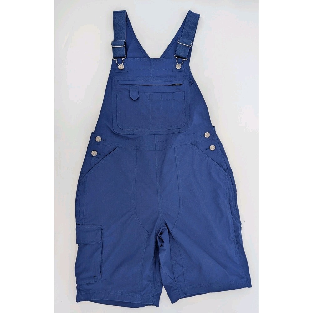 Duluth Trading Heirloom Short Overalls Blue Women's Size S Workwear Gardening